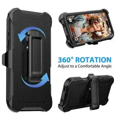 Shockproof Robot Armor Hard Plastic Magsafe Case with Belt Clip for iPhone 16 Pro Max Shockproof