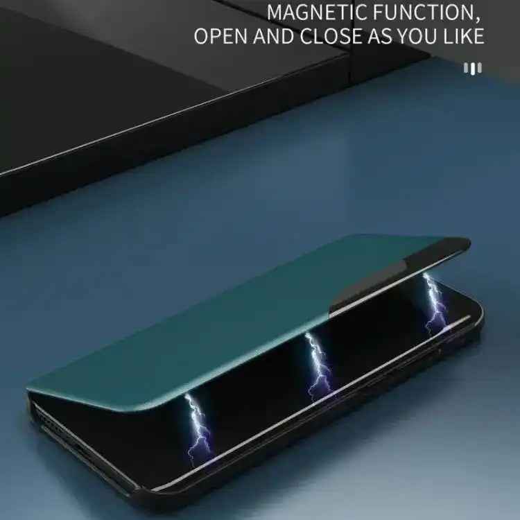 Side Display Flip Leather Phone Case