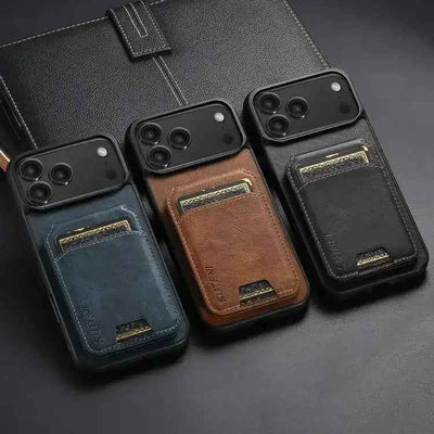 Suteni H02 Leather Wallet Stand Back Phone Case