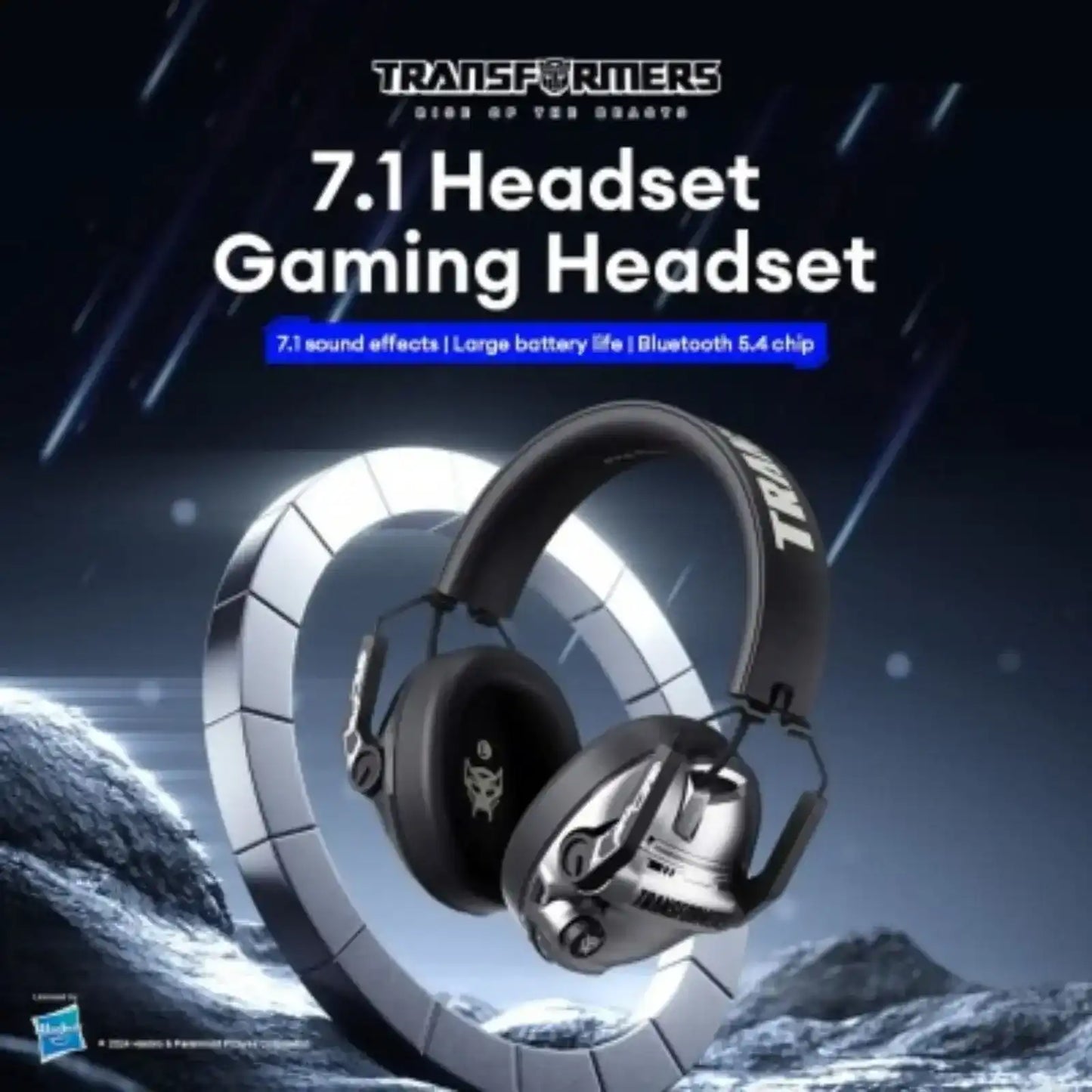 Transformers TF-G03 Wireless Bluetooth Gaming Headset-Grey transformers
