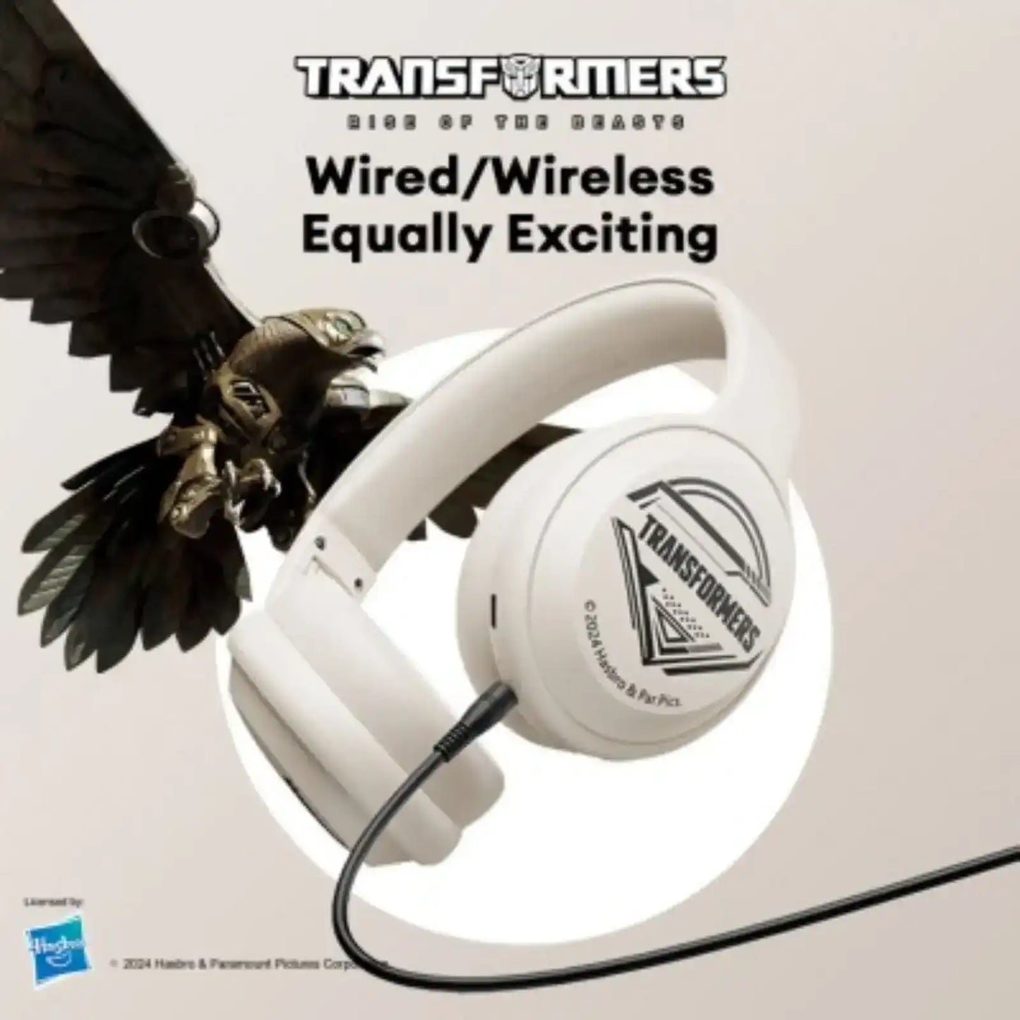 Transformers TF-G06 Wireless Bluetooth Gaming Headset-Beige transformers