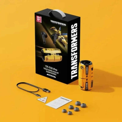 Transformers TF-T01 PRO ANC Earbuds Bluetooth 5.3 Earphones-Yellow