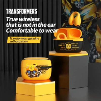 Transformers TF-T05 Ear Clip Open Touch ENC Noise Reduction Earphones-Black transformers