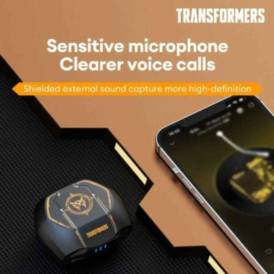 Transformers TF-T06 TWS Bluetooth Earphones-Black
