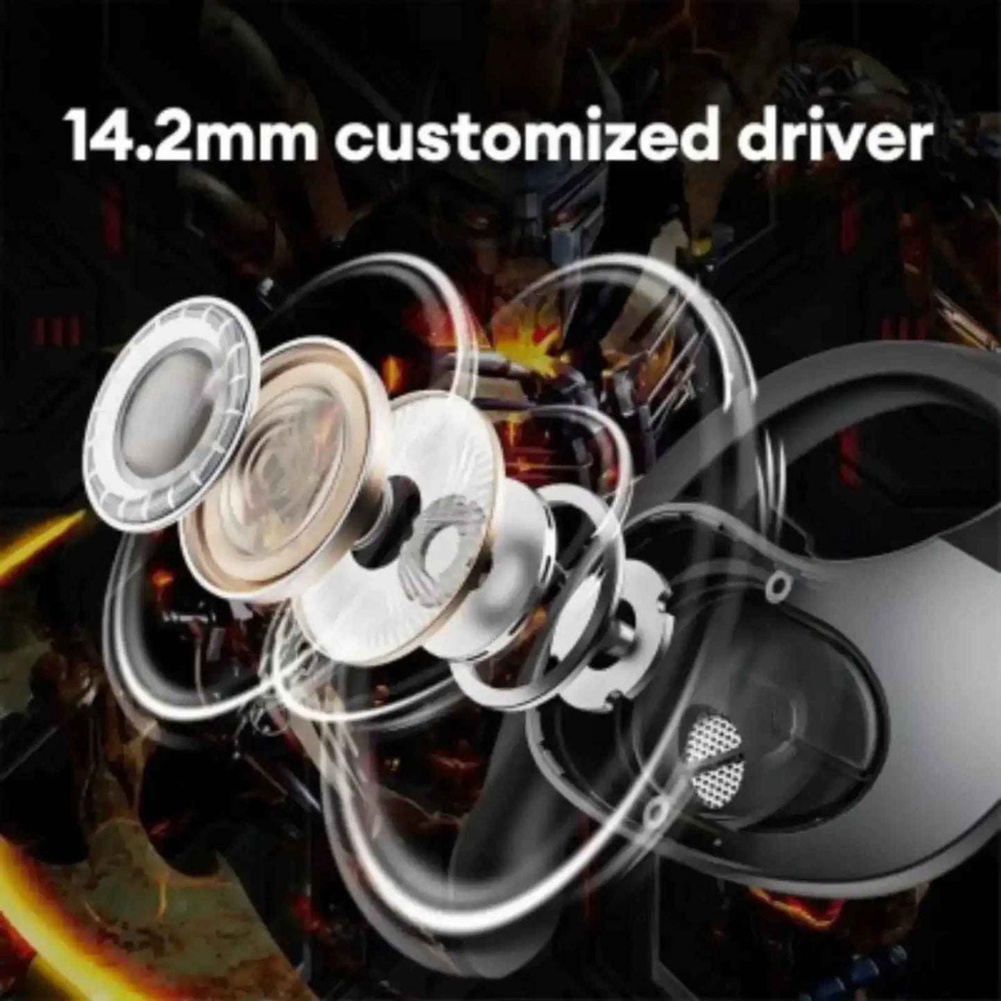 Transformers TF-T07 OWS Ear Hook Earbuds-Grey