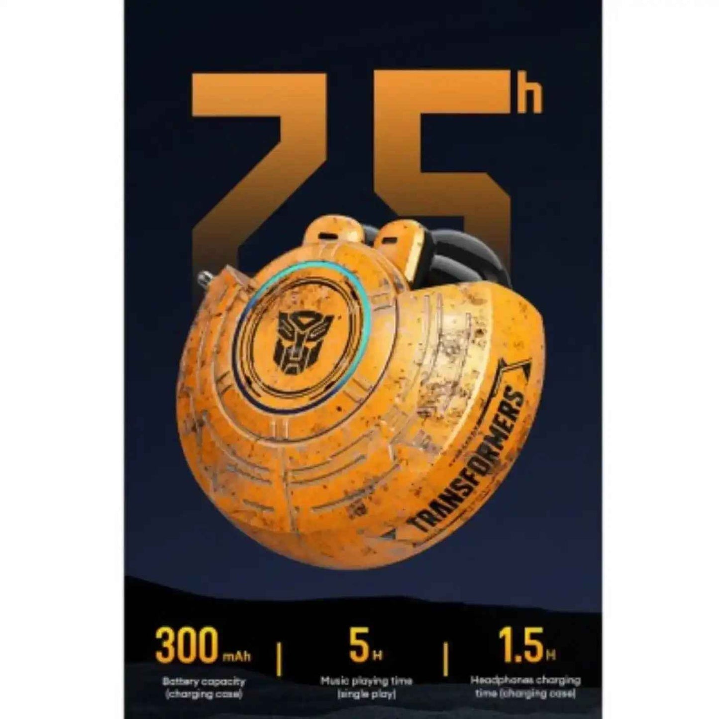 Transformers TF-T31 Bluetooth Earphone Surround Sound-Yellow