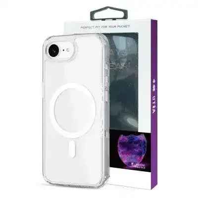 UTIA Ultimake Shockproof Transparent Magsafe Cover Case for iPhone 16e-Transparent