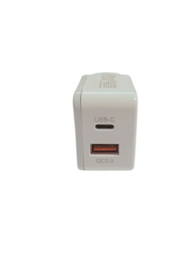 Powerbug3 Smart Dual Usb3 + Type C Fast Home Charger Head 30w Ultra Fast