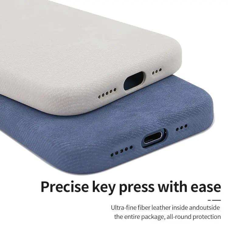 VIETAO Retro Denim Texture PU Leather MagSafe Phone Case VIETAO