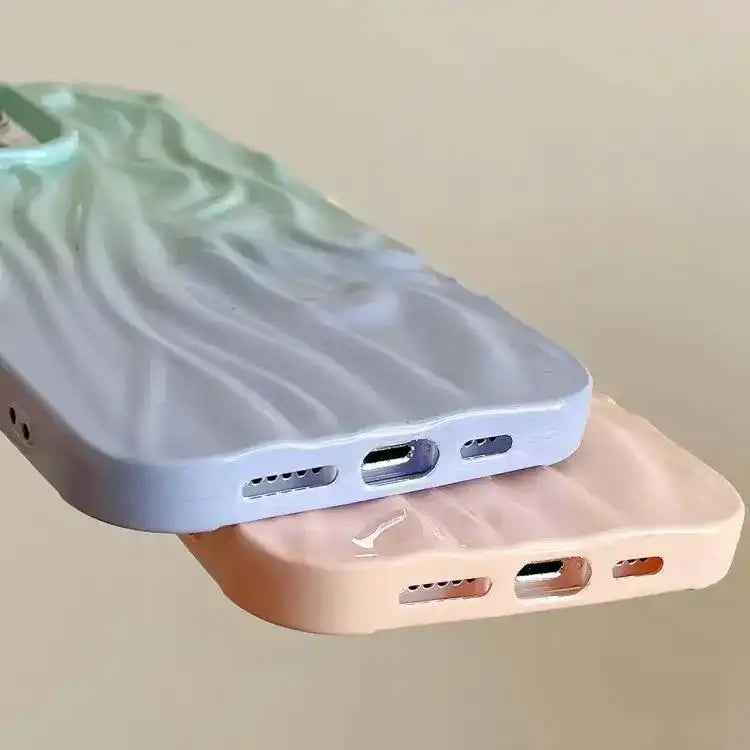 Wrinkle Gradient Oily Feel TPU Phone Case