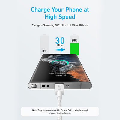 Anker 322 USB-C to USB-C Cable for iPhone 15 16 Series