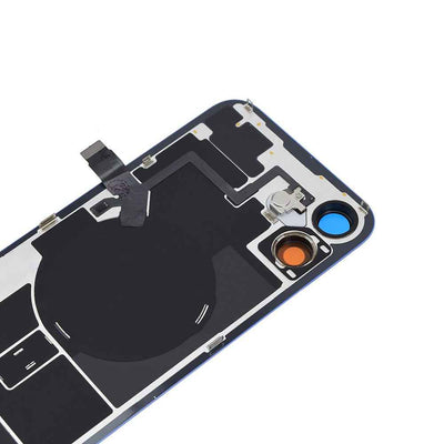 BQ7 Rear Cover Glass with Camera Lens Glass and Wireless NFC Charging with Flash Flex Cable for iPhone 16 Pro Max-Natural Titanium