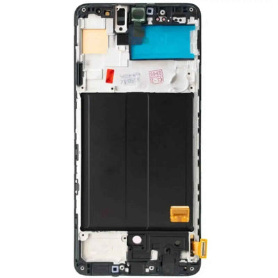 AMPLUS OLED Screen Replacement Digitizer with Frame for Samsung Galaxy A51 A515F-Prism Crush Black