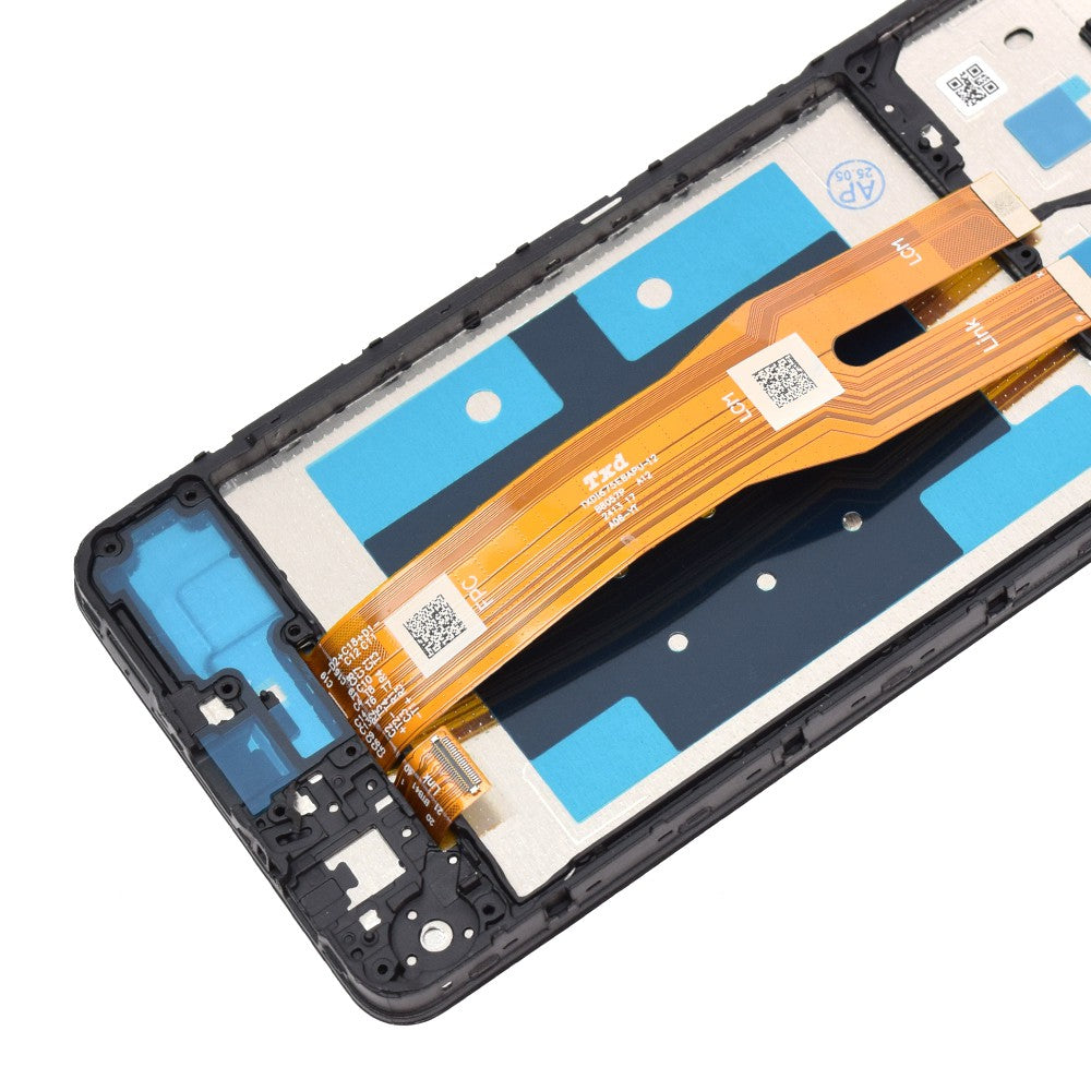 AMPLUS LCD Screen Replacement Digitizer with Frame for Samsung Galaxy A06 A065F-Black
