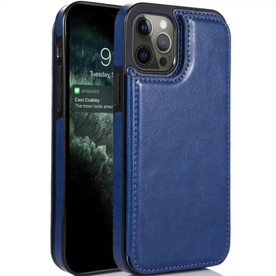 Back Flip Leather Wallet Cover Case For Iphone 14 Plus