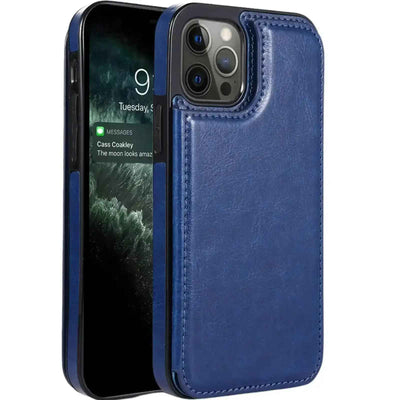 Back Flip Leather Wallet Cover Case for iPhone 15 Pro Max