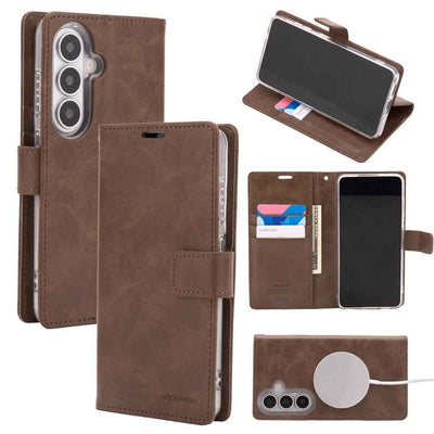 Mercury Blue Moon Diary Case With Magnetic Ring for Samsung Galaxy S26 Plus