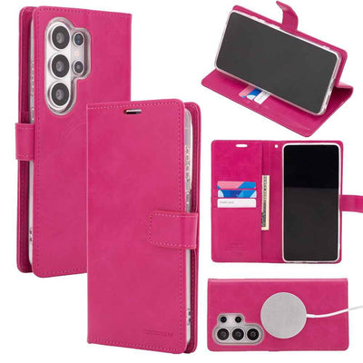 Mercury Blue Moon Diary Case With Magnetic Ring for Samsung Galaxy S26 Ultra