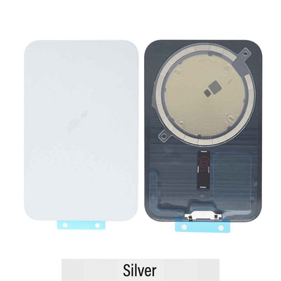 BQ7 Rear Cover Glass With Magsafe Magnet for iPhone 17 Pro -Silver