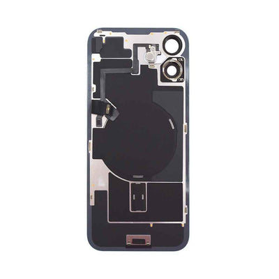 BQ7 Rear Cover Glass with Camera Lens Glass and Wireless NFC Charging with Flash Flex Cable for iPhone 16 Plus-Teal