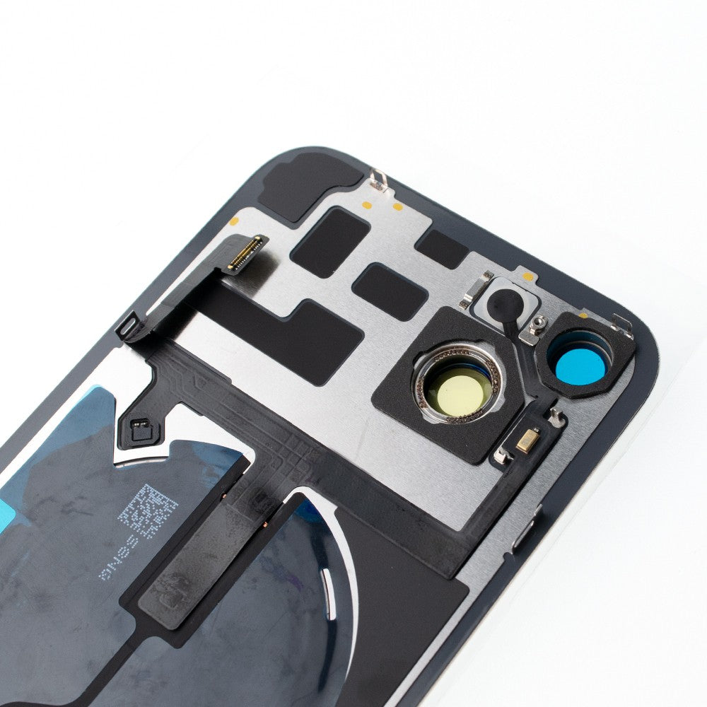BQ7 Rear Cover Glass with Camera Lens Glass and Wireless NFC Charging with Flash Flex Cable for iPhone 14 Plus-Starlight