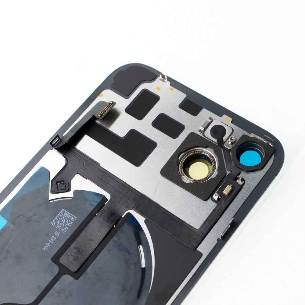 BQ7 Rear Cover Glass with Camera Lens Glass and Wireless NFC Charging with Flash Flex Cable for iPhone 14 Plus-Starlight