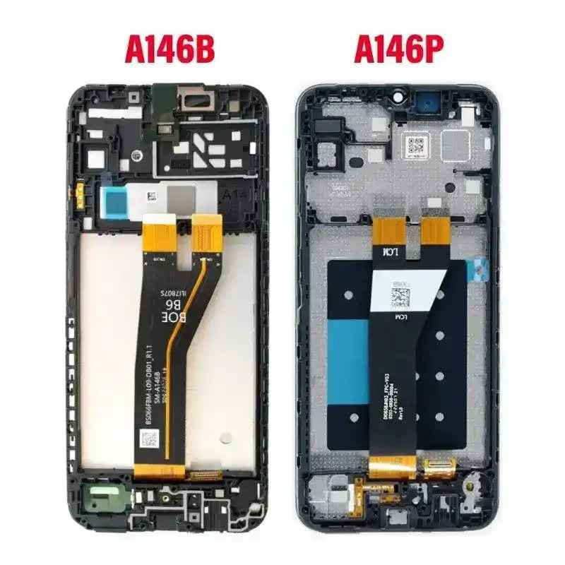 BQ7 Samsung Galaxy A14 5G A146 OLED Screen Replacement Digitizer with Frame-Black (EU VERSION) (As the same as service pack, but not from official Samsung)