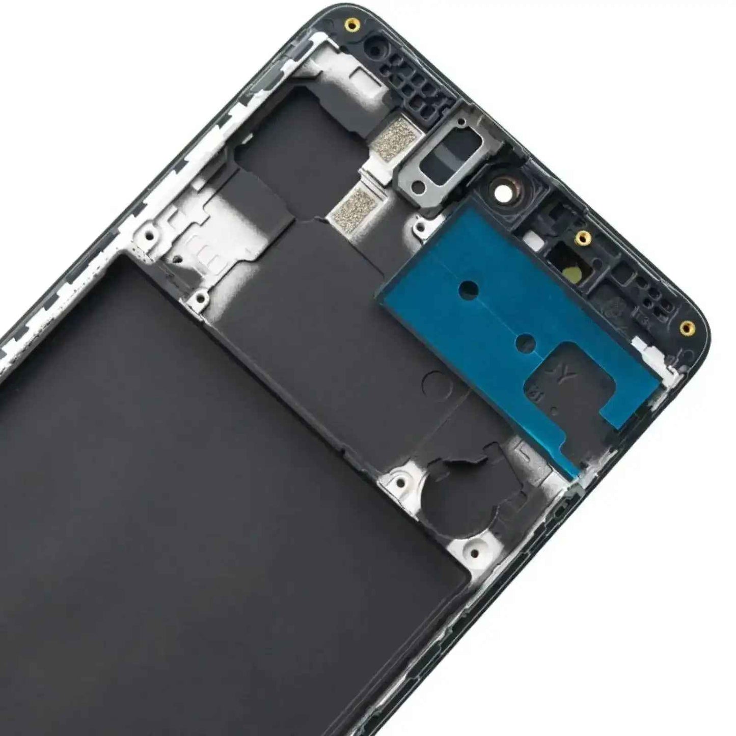 BQ7 Samsung Galaxy A71 A715F OLED Screen Replacement Digitizer with Frame-Prism Crush Black (As the same as service pack, but not from official Samsung)