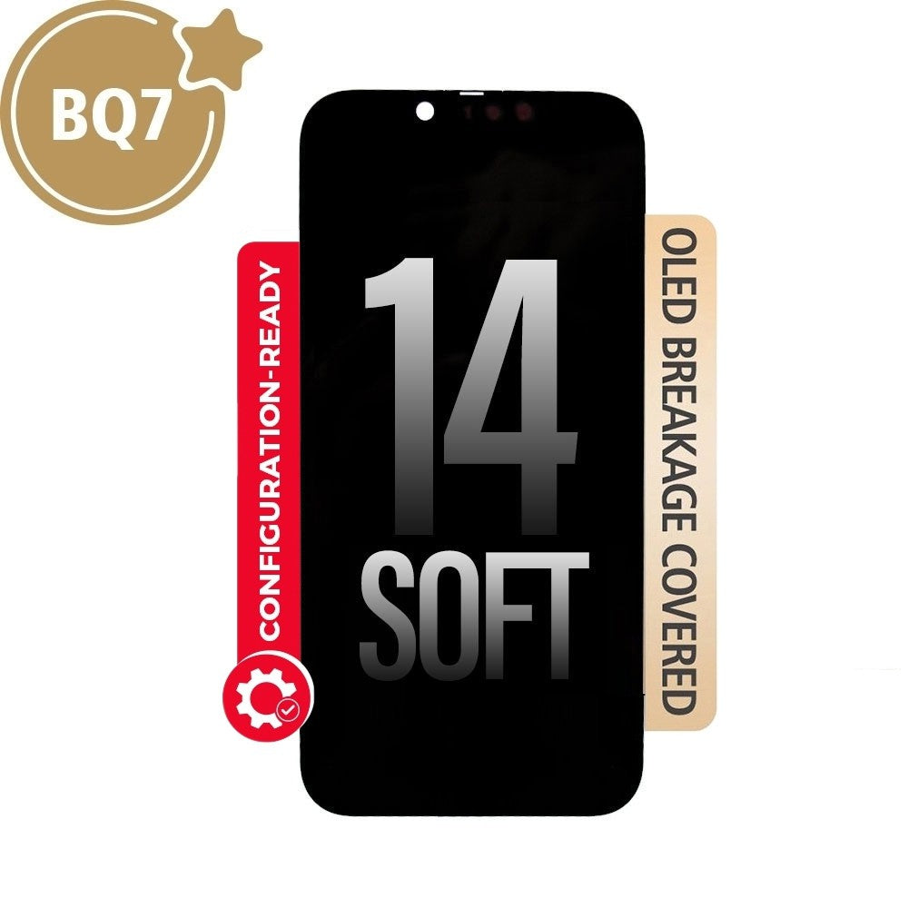 BQ7 Diagnosable Soft OLED Assembly With Proximity Sensor Flex for iPhone 14 Screen Replacement