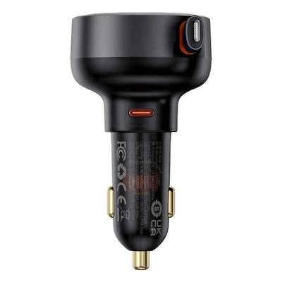Baseus Enjoyment Pro Car Charger C+Retractable iP Cable 55W Cluster
