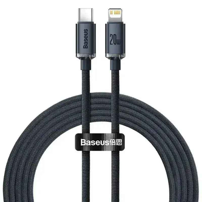 CW-FXP Baseus Crystal Shine Series Fast Charging Data Cable Type-C to iP 20W 2m-Black