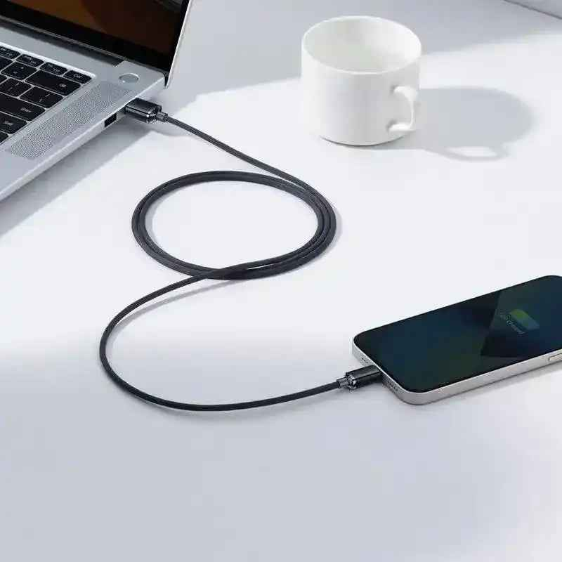 CW-FXP Baseus Crystal Shine Series Fast Charging Data Cable USB to iP 2.4A 1.2m-Black