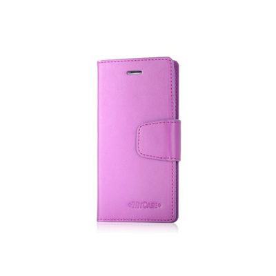 Mycase Leather Wallet Samsung S7 Edge Purple - MyMobile