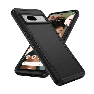 Dual Layer Shockproof Case Cover for Google Pixel 7-Black - MyMobile