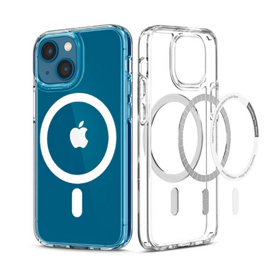 Clear Hybrid MagsafeÂ Case Cover with Magnetic Ring for iPhone 14 Max (Plus) - MyMobile