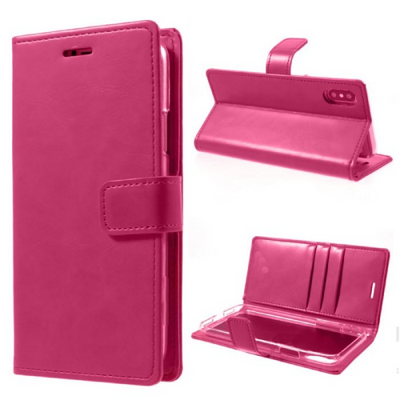 Mycase Leather Folder Iphone Xs 5.8 - Pink - MyMobile