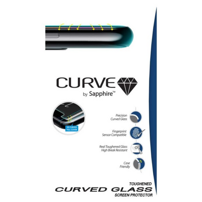 Sapphire Tempered Glass Screen Protector - Curved Full Glue - Samsung S22 Ultra