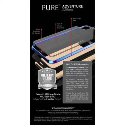 Pure Adventure Slim Metal Case Samsung S20+ - Black