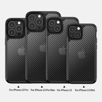 Carbon Fiber Hard Shield Case Cover for iPhone 14 Max (Plus) - MyMobile