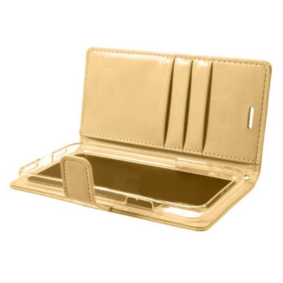Mycase Leather Folder Iphone Xr 6.1 - Gold - MyMobile