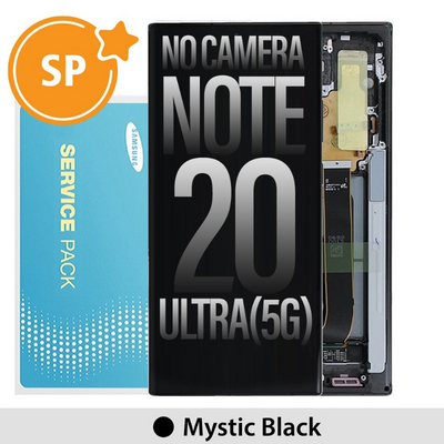  Samsung Galaxy Note20 Ultra N985F 5G N986B OLED Screen Replacement Digitizer GH82-31453A (Service Pack)-Mystic Black