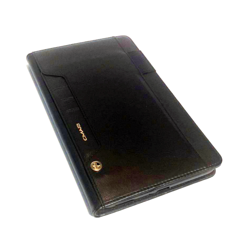 Mycase Gold Class Leather Wallet Ii Samsung Tab A 8 - Black - MyMobile