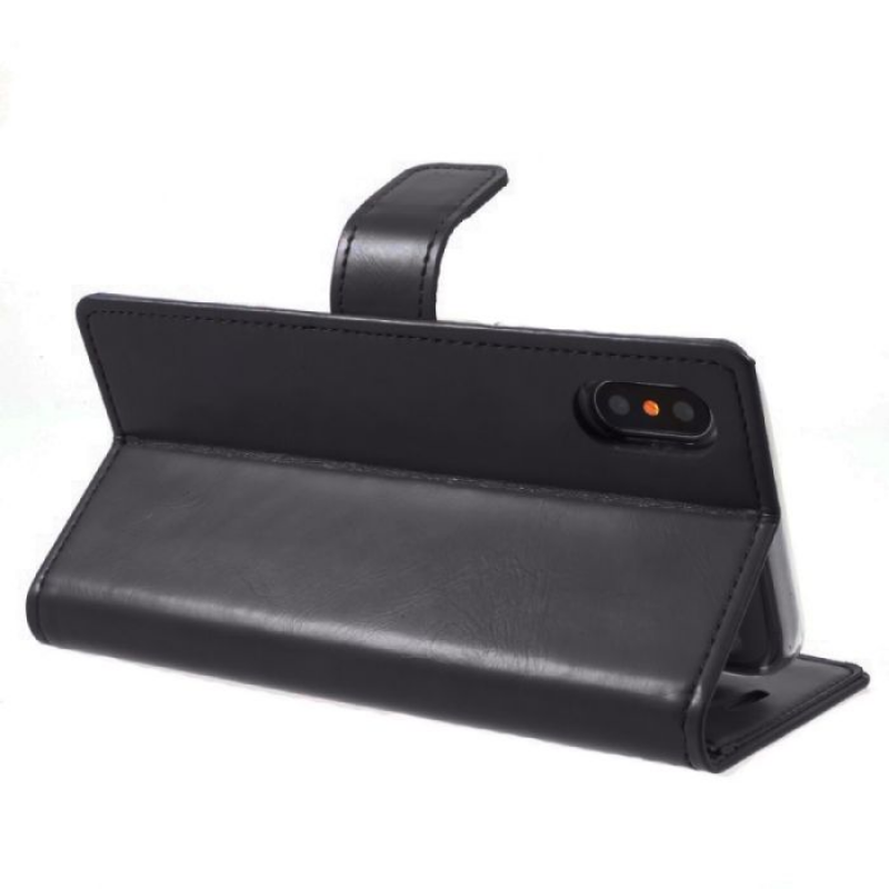 Mycase Leather Folder Samsung S20 Black - MyMobile