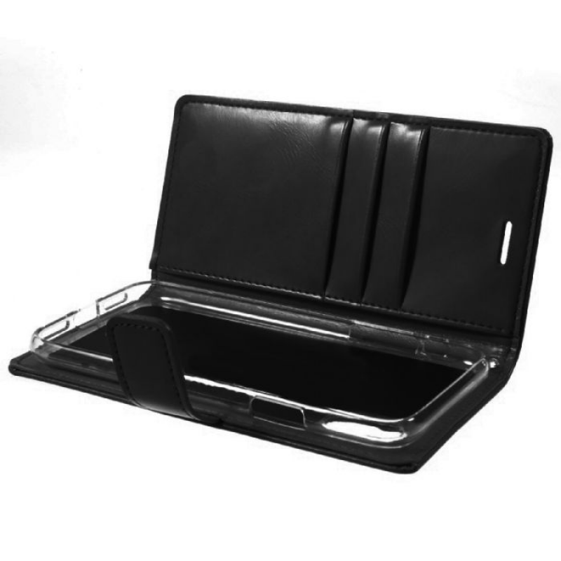 Mycase Leather Folder Samsung S10 - Black - MyMobile