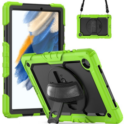 Pure Guardian 2 Case Samsung Tab A8 10.5 2021 - Green With Strap And In-build Screen Guard - MyMobile