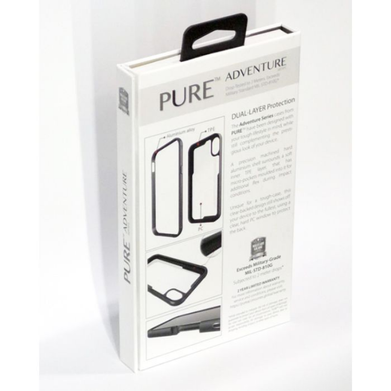 Pure Adventure Metal Case Iphone Plus 8 / 7 / 6 - Black - MyMobile