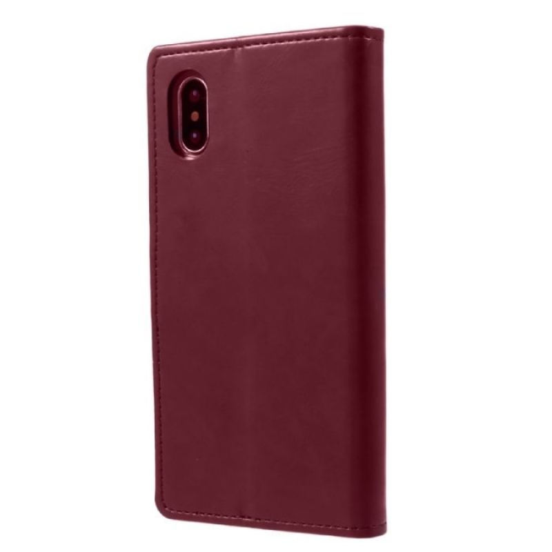 Mycase Leather Folder Samsung S10+ - Berry Red - MyMobile