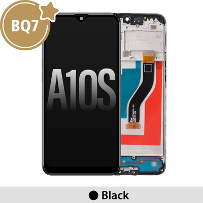 BQ7 Samsung Galaxy A10s A107F OLED Screen Replacement Digitizer with Frame-Black (As the same as service pack, but not from official Samsung) - MyMobile