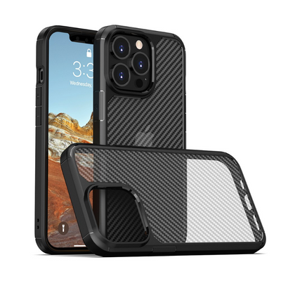 Carbon Fiber Hard Shield Case Cover for iPhone 14 Pro Max - MyMobile