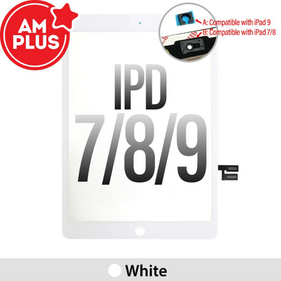 AMPLUS Touch Screen Digitizer with IC Connector for iPad 10.2 (2019) (2020) (2021)-White - MyMobile